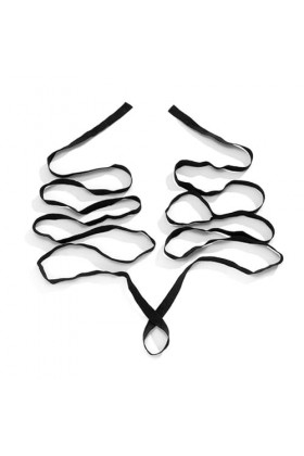 oueyfer Wrap de bras pour femme - Porte-jarretelles - Punk - DIY Halloween - Bretelles croisées - Pour festival de musique