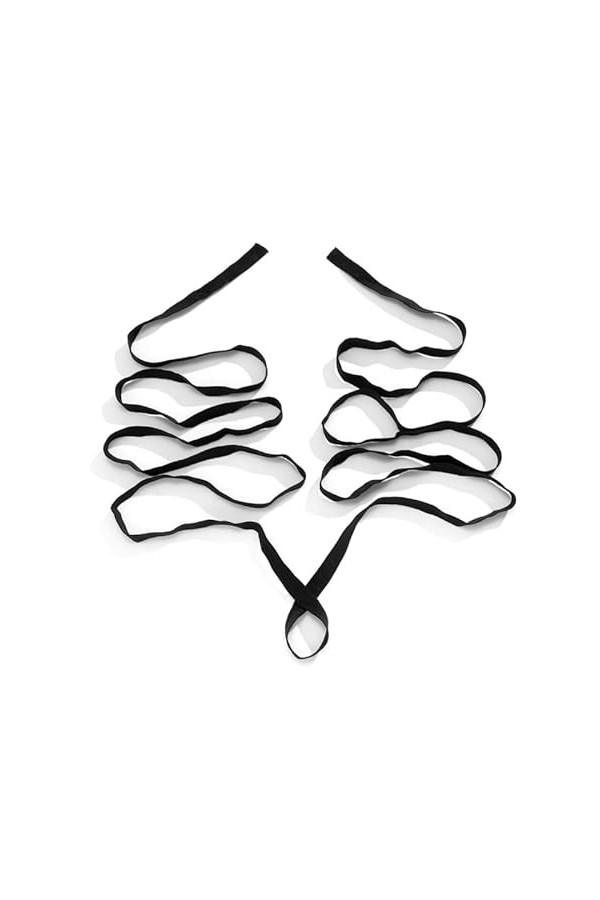 oueyfer Wrap de bras pour femme - Porte-jarretelles - Punk - DIY Halloween - Bretelles croisées - Pour festival de musique