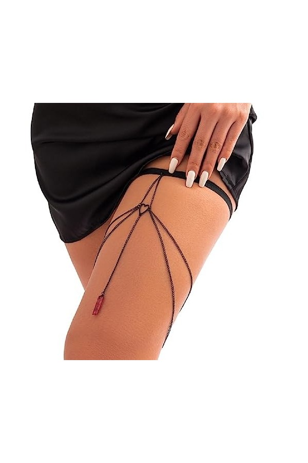 Chaîne Cuisse Simple À Plusieurs Couches Chaîne Jambe Élastique Antidérapante Accessoires Jambe Boîte Nuit Bord Mer Dété pou