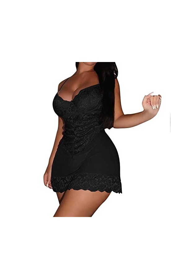 Lingerie Femme Sexy Ensemble Homme Sexy Hot y22k Womens Sexy Desire Bretelles Dentelle Tentation Pyjama Sexy Lingerie Chemise