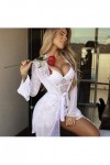 Lingerie Femme Sexy Ensemble Homme Sexy Hot y29k Creuse brodé Pyjama sans Dos Dentelle Nuit de Nuit Maillage croisé Lingerie 