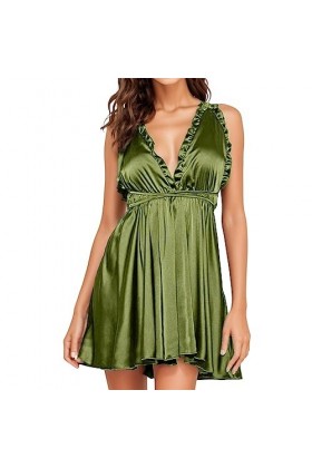 Lingerie Femme Sexy Ensemble Homme Sexy Hot y27k sous-vêtements Amusants pour Femmes Deep V Open Back Sexy Pyjama Suspended S