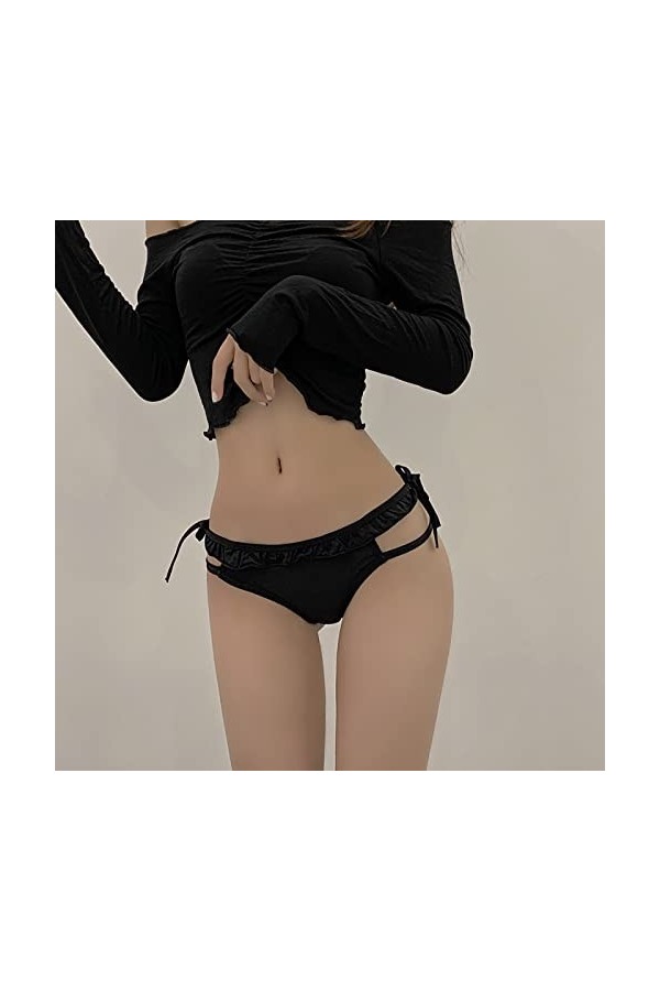 Culottes en Dentelle Femmes Sexy Slips Minces Femme Culotte Taille Basse Sexy Chic Femmes Culotte de Décoration Florale Sexy 
