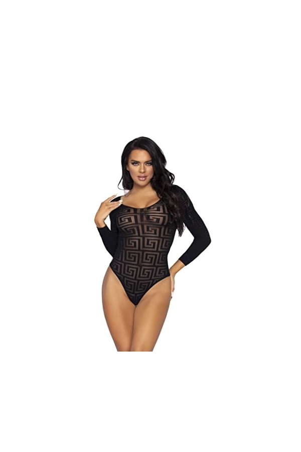 Leg Avenue Mosaic Snap Ensemble de Lingerie, Black, Taille Unique Lot de 2 Femme