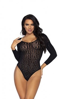 Leg Avenue Mosaic Snap Ensemble de Lingerie, Black, Taille Unique Lot de 2 Femme