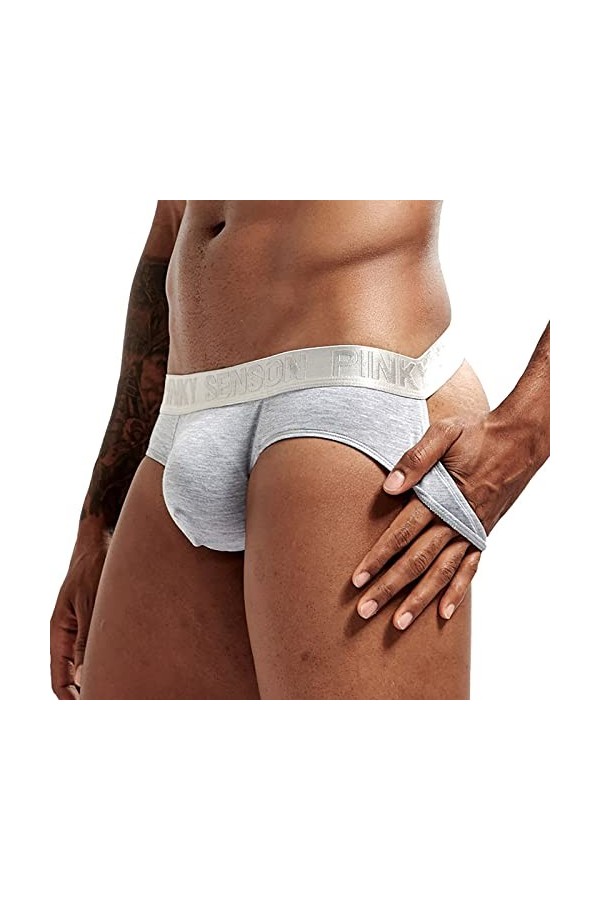 Strings Et Tangas pour Homme Sportif Tanga Thong ​sous-vêtement Élastique Taille Basse Respirant Confortable Underwear Mascul