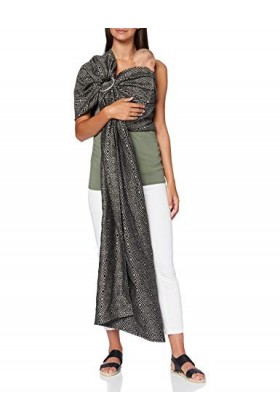 Little Frog 5902 Anneau Jacquard en lin Noir Taille M 260 g