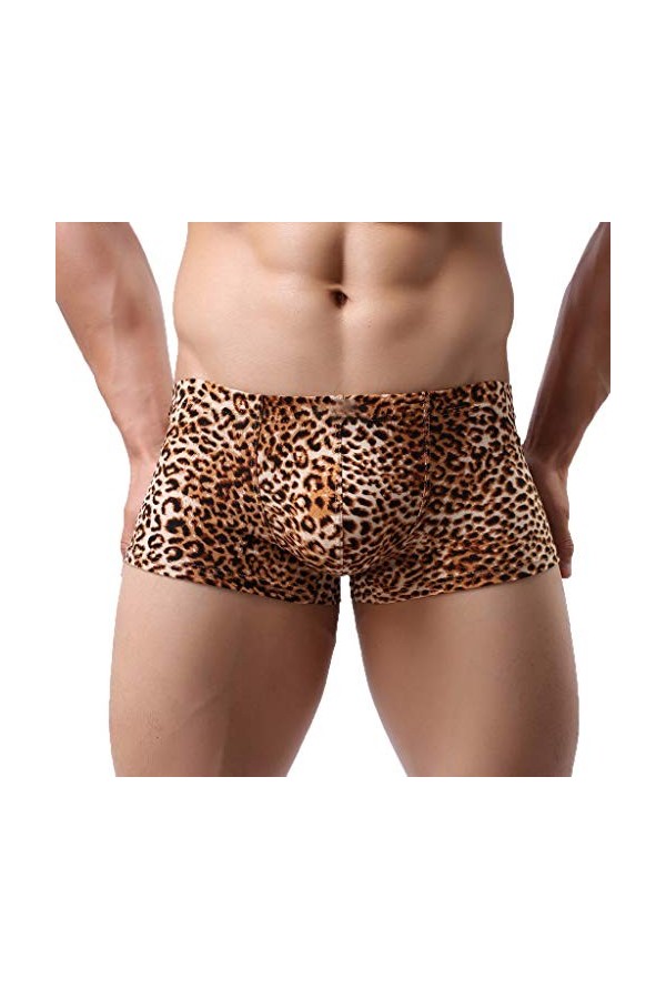 Sous-vêtement sexy pour homme avec taille basse - Absorbant la transpiration - Sous-vêtements pour homme, jaune, M