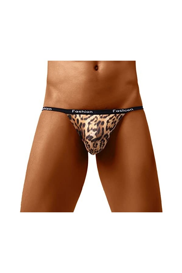 LOIJMK Sous-vêtements sexy en coton pour homme - Sous-vêtements respirants - Sous-vêtements pour homme, or, XXL