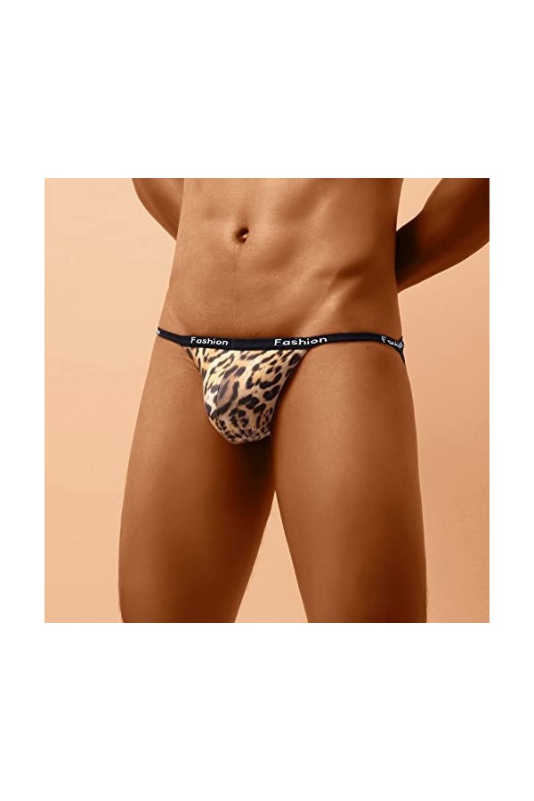 LOIJMK Sous-vêtements sexy en coton pour homme - Sous-vêtements respirants - Sous-vêtements pour homme, or, XXL