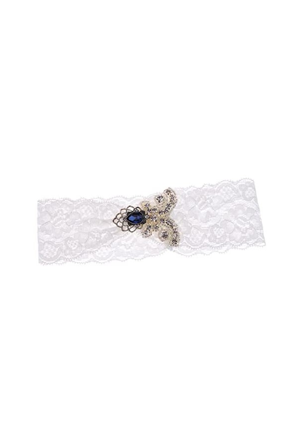 Jarretière en dentelle et cristal pour enterrement de vie de jeune fille
