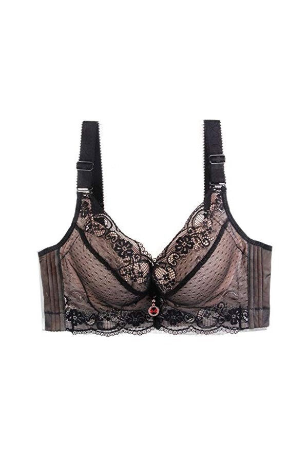 HANXIULIN Soutien-gorge sans armatures pour femme - Doux avec rembourrage léger - Sans coutures - Soulagement - Sans doublure