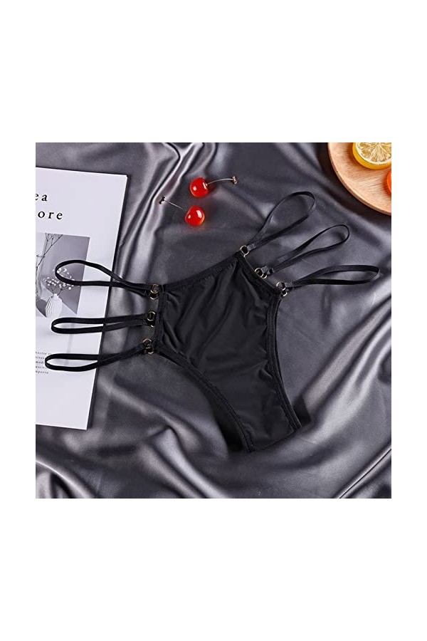 Culottes Dentelle Respirant pour Femmes Tanga Ouvert Respirant Thong Erothique Mode Panties Tring Femme Sexy Chic Ficelle Ouv