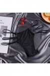 Culottes Dentelle Respirant pour Femmes Tanga Ouvert Respirant Thong Erothique Mode Panties Tring Femme Sexy Chic Ficelle Ouv