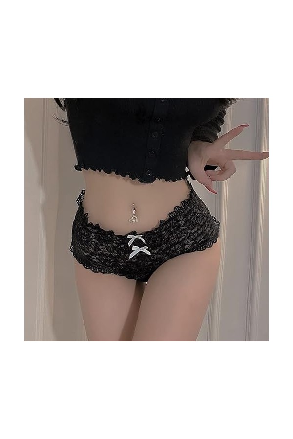 Culotte Ouverte Coquine Sexy Culotte Incontinence Sexy Strings et Tangas en Dentelle Culotte Tring Femme Sexy Chic Ficelle Ou
