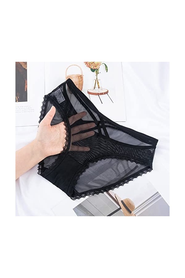 PANPANY Culottes pour Femme String Femme Tanga Culotte Multipack Dentelle Multicolore sans Couture Sexy Soutien-Gorge Confort