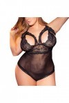 Ansenesna Ensemble De Lingerie Sexy Dentelle pour Femmes, Plus La Taille des SousVêTements, Chemise Pyjama Combinaison S-5Xl