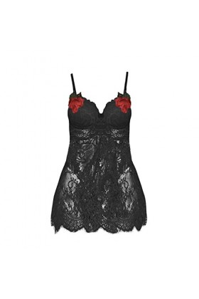 Lingerie Femme Sexy Ensemble Homme Sexy Hot y29k Creuse brodé Pyjama sans Dos Dentelle Nuit de Nuit Maillage croisé Lingerie 