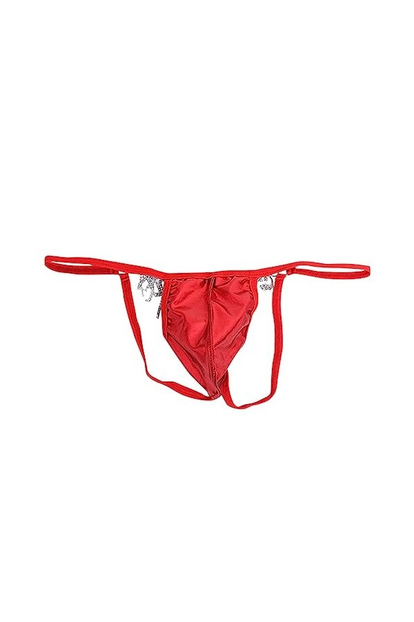 Générique String Homme Sexy Hot Dentelle Slips Boxer Slip Sexy pour Homme String Sexy Taille Basse Sexy Slip De Pyjama Plaid 