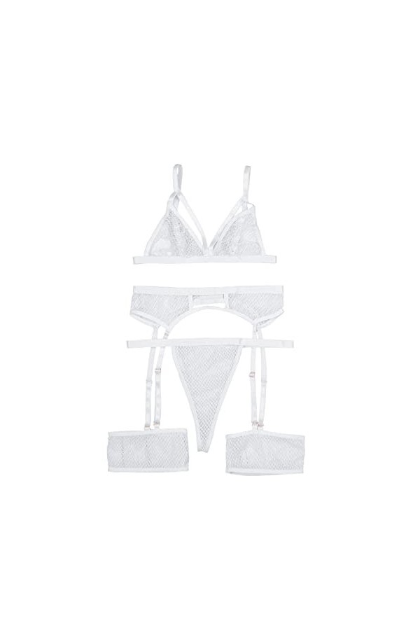 Lingerie Sexy Ensemble Femme Sexy Ensemble Soutien Gorge et String Erotique sous-Vetements Dentelle Vêtements De Nuit 2 Pièce