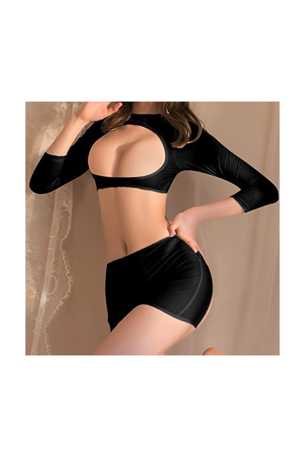 2023 New y*2k Style Lingerie sous-vêtements Amusants pour Femmes en Dentelle Sexy évider Ouverture Chaude Voir à Travers len