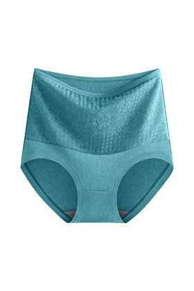 Culottes Femme en Pur Coton et Soie Tanga Coupe Confortable String Taille Haute Shorts Couleur Unie Tangas Taille Basse Short