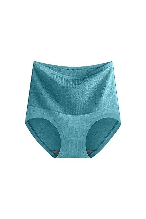 Culottes Femme en Pur Coton et Soie Tanga Coupe Confortable String Taille Haute Shorts Couleur Unie Tangas Taille Basse Short