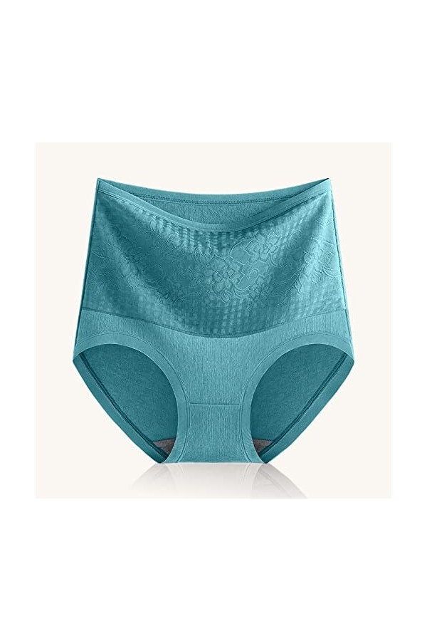 Culottes Femme en Pur Coton et Soie Tanga Coupe Confortable String Taille Haute Shorts Couleur Unie Tangas Taille Basse Short