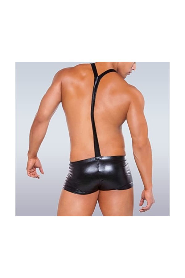 Lingerie Femme Sexy Ensemble Homme Sexy Hot y20.k Pantalon en Cuir à Bretelles en Cuir pour Hommes Sexy Boxer Shorts Long Jum