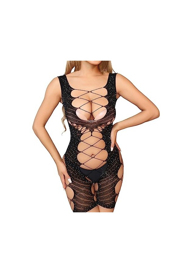 Lingerie Femme Sexy Ensemble Homme Sexy Hot y20.k Mesdames sous-vêtements Sexy été résille évider avec perceuse Sexy Lingerie