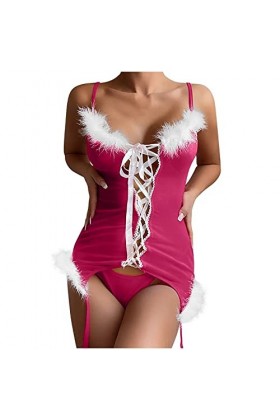 Générique Robe de Noël Femme Sexy Lingerie Coquine Combinaison Femme Sexy Lingerie Femme Classe Costumes Sexy Femme Tenu Sexy