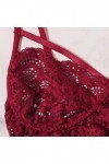 Vêtements De Nuit Femme Dentelle sous-Vetements 2 Pièce Lingerie Sexy Ensemble Erotique Ensemble Soutien Gorge et String Sexy