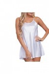 UOWEG Taille Lingerie Sleepjurt Nuit Femme sous-vêtements Plus Robe Nightwear Panier Plus Lingerie White, XXXL 