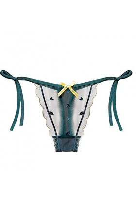 UOWEG Sexy Femmes sous-vêtements Culottes Thong Thong Dames en Dentelle Lingerie Antigel Green, One Size 