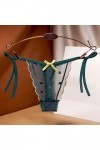 UOWEG Sexy Femmes sous-vêtements Culottes Thong Thong Dames en Dentelle Lingerie Antigel Green, One Size 