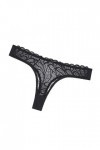 à Travers Coton Taille Basse pour Dentelle Dentelle Thong Femmes Hollow Tenue Sexy Black, S 