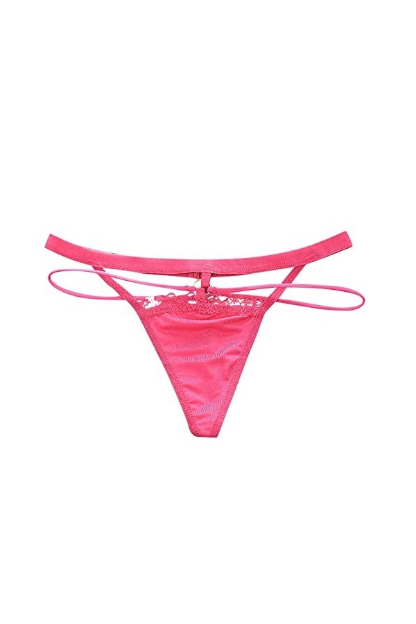 UOWEG Faible Ceinture de Ruban Dentelle séduisante Thong Femmes Transparentes Sexy sous-vêtements complets Ensemble Lingerie 