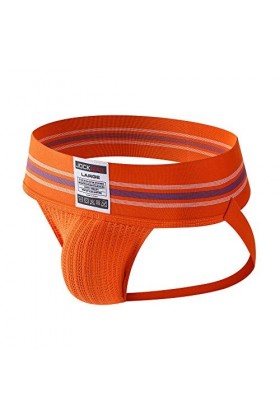 JOCKMAIL Sexy Homme Jock Sangle de Jock Sangle Souporter Strings et G Strings Large Ceinture Sexy sous-vêtements Slip 7 Coule