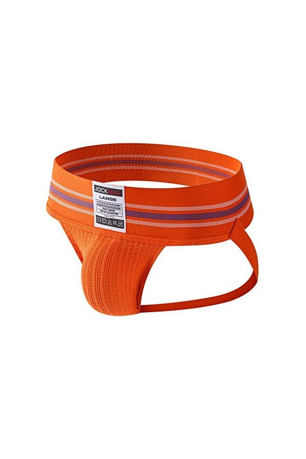 JOCKMAIL Sexy Homme Jock Sangle de Jock Sangle Souporter Strings et G Strings Large Ceinture Sexy sous-vêtements Slip 7 Coule