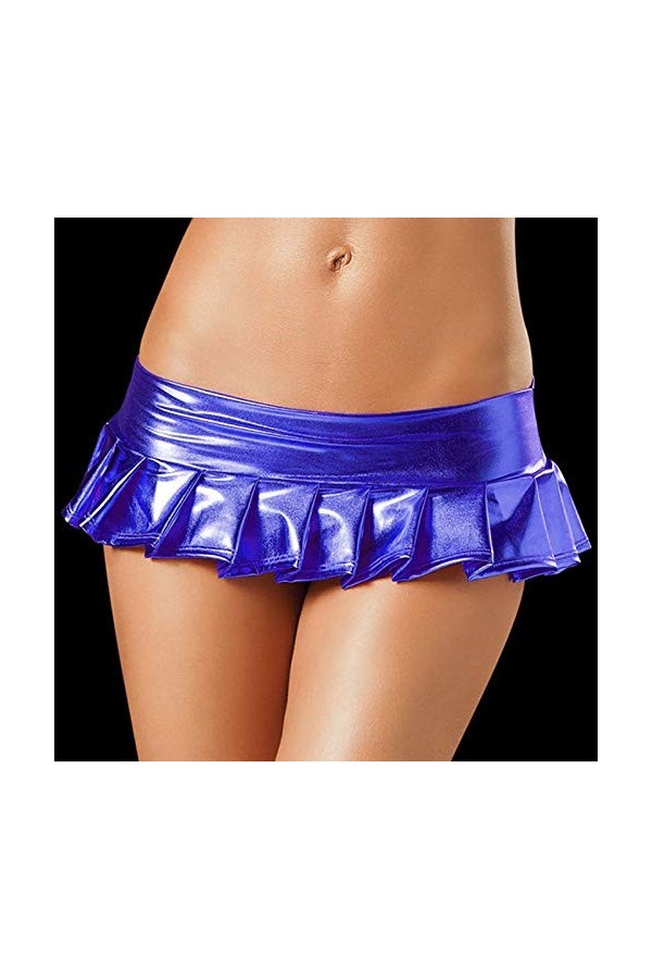 Lingerie Buses Ouvertes Métallique Mini Fonction-Clubwear Sous-vêtements Sexy Pyjama Femmes Jupe Lingerie Rouge Dentelle, ble