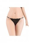 Dorjuli Culotte en dentelle pour femme - String sexy - Taille moyenne, Noir , S