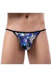 Knickers Sexy Ride Up Sous-vêtements pour homme, bleu foncé, L
