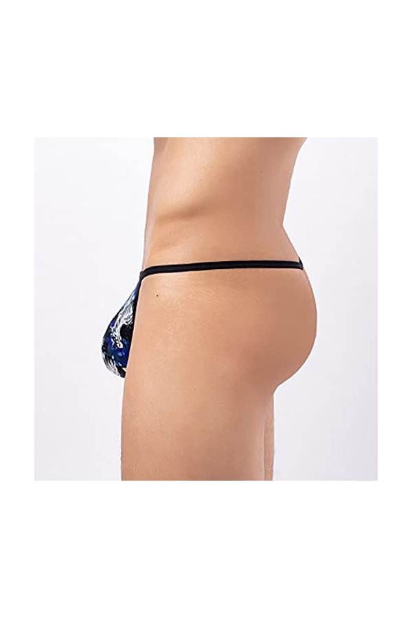 Knickers Sexy Ride Up Sous-vêtements pour homme, bleu foncé, L