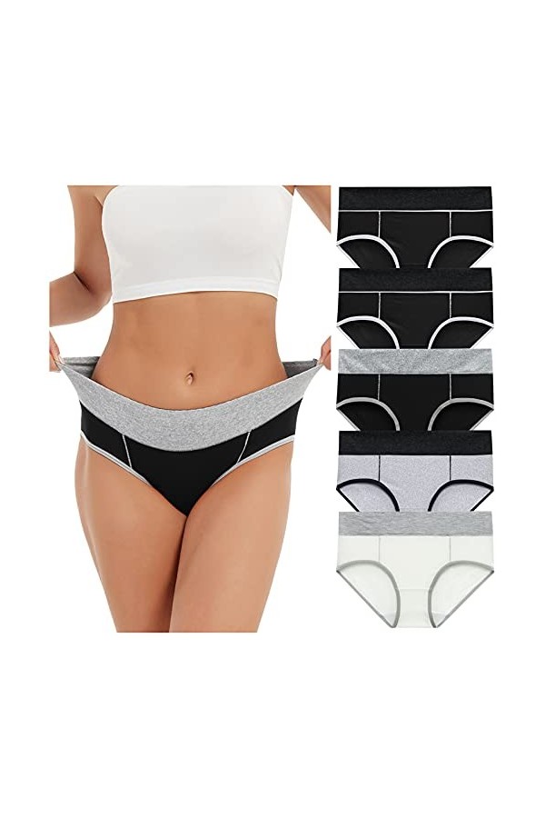 Culotte sans Couture Femme Légère Culotte Sexy Respirant sous-Vêtements Coton Boxer Ultra Minces Creux Panty Classique Couleu
