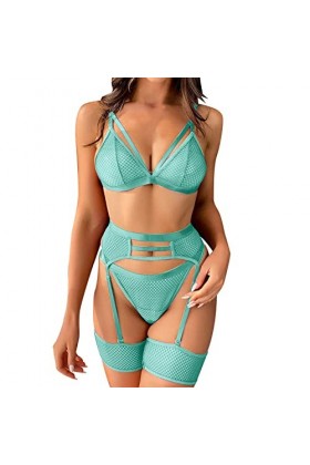 Lingerie Femme Sexy Ensemble Homme Sexy Hot y*2k Sexy Sheer Mesh Pyjamas Lingerie Ensemble Taille Haute Vêtements De Nuit Sou