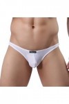 Générique String Homme Sexy Hot Dentelle Slips Boxer Nouveau String en Soie glacée à la Mode Douce côtelée Mini Fit lavé Sexy