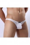 Générique String Homme Sexy Hot Dentelle Slips Boxer Nouveau String en Soie glacée à la Mode Douce côtelée Mini Fit lavé Sexy
