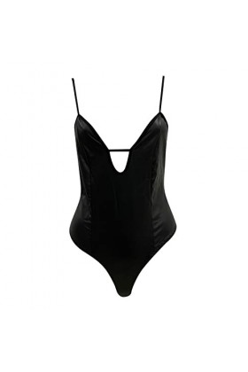 ADMAY 2023 New y25k Style Lingerie Mode Femmes Sexy en Cuir Verni vêtements de Nuit Lingerie Tentation sous-vêtements Chemise