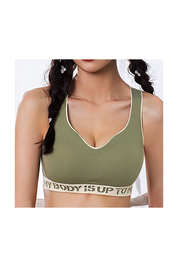 Lingerie Sexy pour Femme Fitness Retour sous-vêtements Casual Bra Size Sports Grande Femme Yoga Sports intimité Body Fille Ma