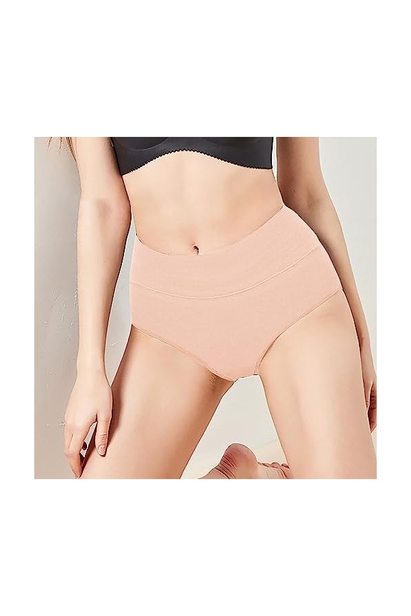 String en Pur Coton et Soie Femme Slips Stretch 2023 Nouveau Couleur Unie Pantalons Triangle de Absorbante Menstruelle Culott